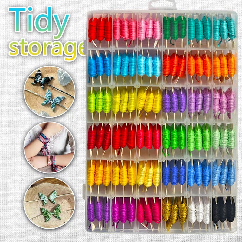 QCZKB Friendship Bracelet Kit Embroidery Floss - Image 4